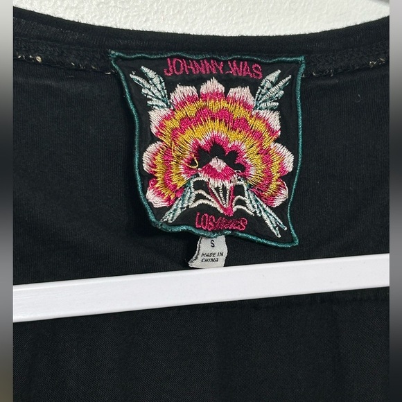 Johnny Was Rianne Embroidered Boho Drape Shirt - Picture 10 of 13